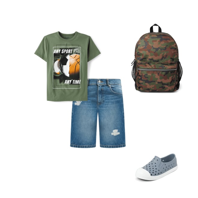 5th bundle featuring 3 items which compliment Boys Camo Backpack