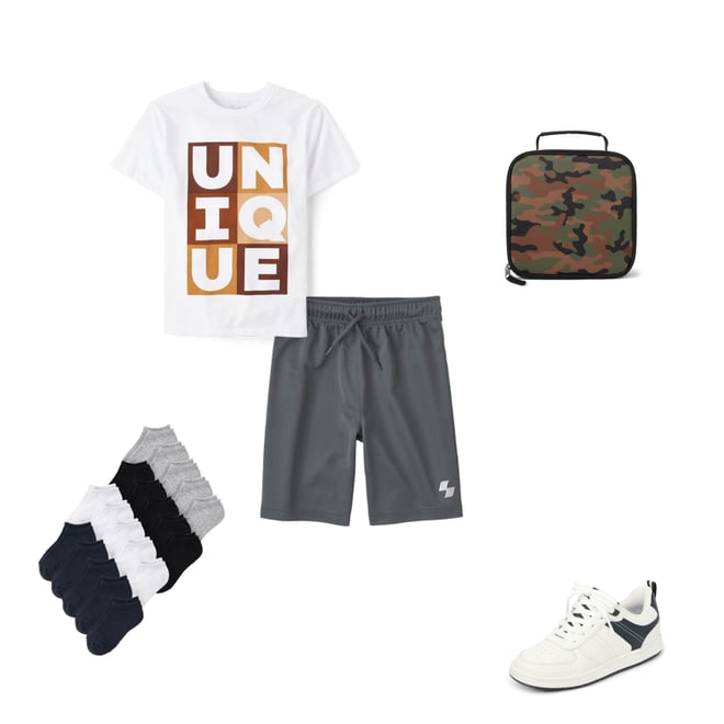 7th bundle featuring 4 items which compliment Boys Basketball Shorts