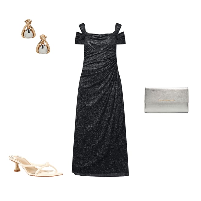 green emerald velvet dress Alex Evenings AE81351465 Long Off Shoulder Formal Dress