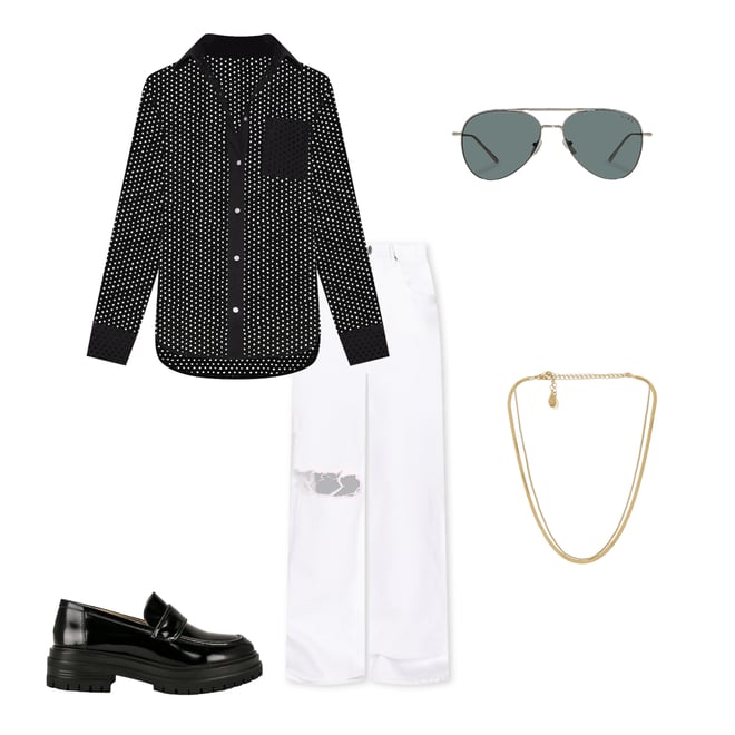 2nd bundle featuring 4 items which compliment Bronte Button Down Top