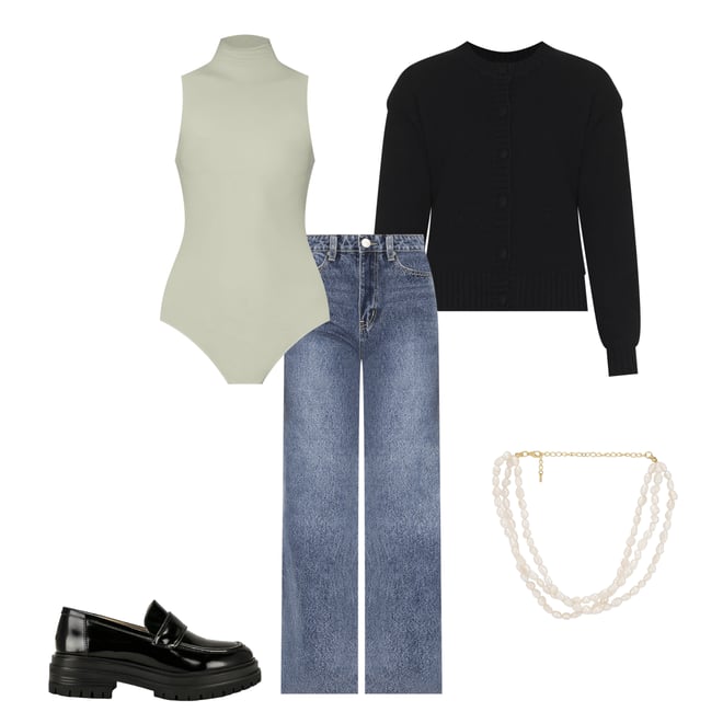 3rd bundle featuring 4 items which compliment Ballet Mockneck Sleeveless Bodysuit