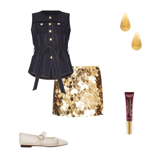 3rd bundle featuring 4 items which compliment Rubi Embellished Low Rise Micro Skirt