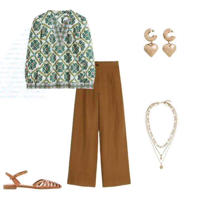 1st bundle featuring 4 items which compliment Dulwich Linen Pants-Gingerbread