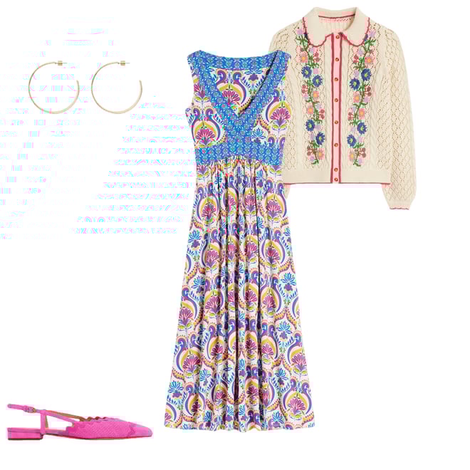 3rd bundle featuring 3 items which compliment Embroidered Cotton Cardigan
