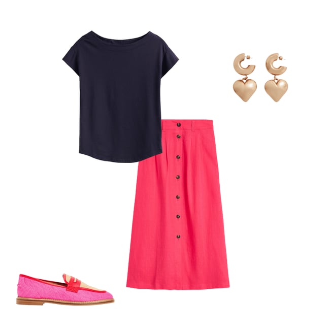 4th bundle featuring 3 items which compliment Supersoft Boat Neck T-Shirt-Navy