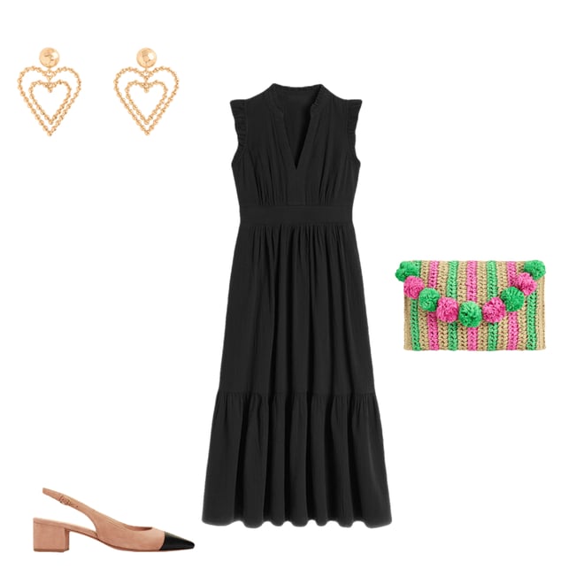 3rd bundle featuring 3 items which compliment Wren Double Cloth Midi Dress, Black