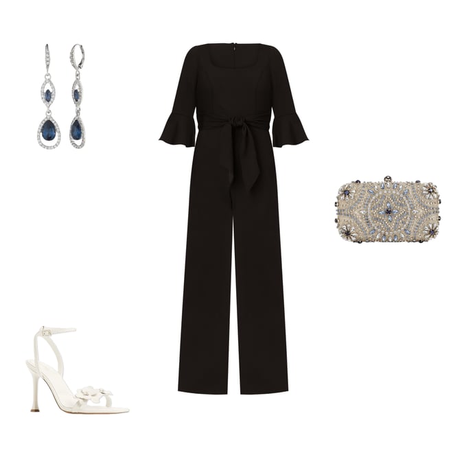 Collared & Cuffed Jumpsuit navy stripe – m's braque