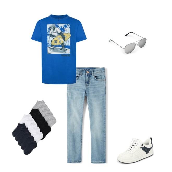 3rd bundle featuring 4 items which compliment Boys Straight Jeans