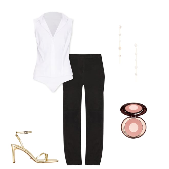 4th bundle featuring 4 items which compliment Classic Sleeveless Button Down Bodysuit