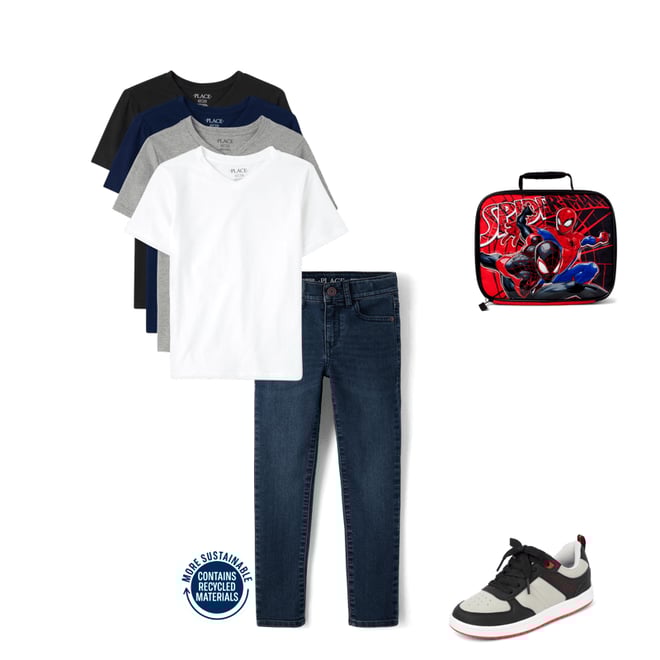 3rd bundle featuring 3 items which compliment Boys Spider-Man Lunchbox