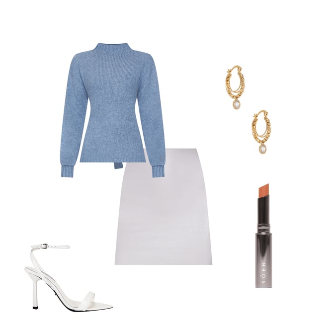 3rd bundle featuring 4 items which compliment Wool Cashmere Blend Tie Back Jumper