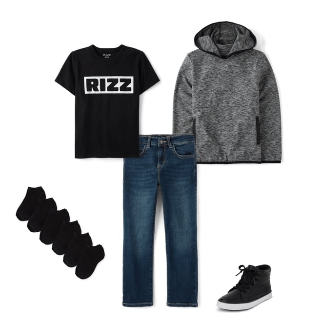6th bundle featuring 4 items which compliment Boys Cozy Active Marl Hoodie