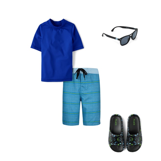 4th bundle featuring 3 items which compliment Boys Hurley Striped Boardshorts