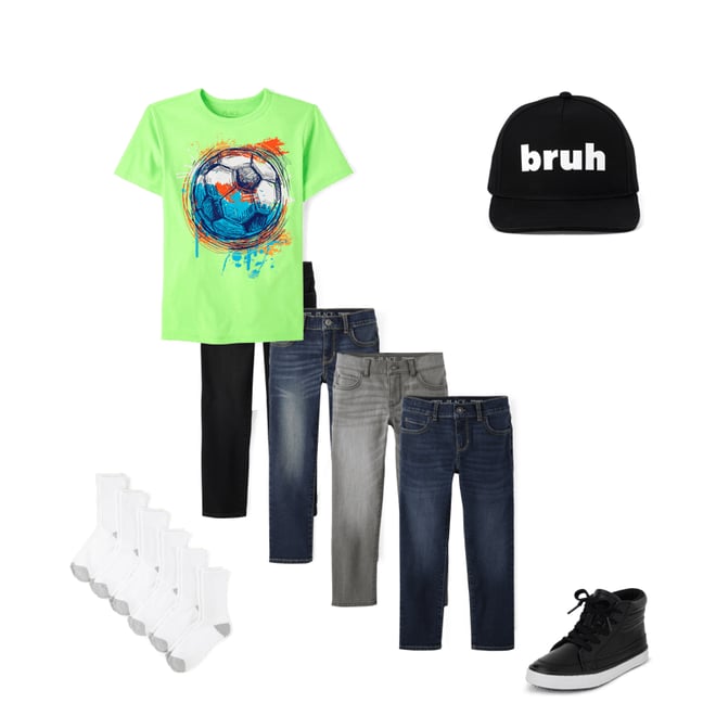 4th bundle featuring 4 items which compliment Boys Straight Jeans 4-Pack