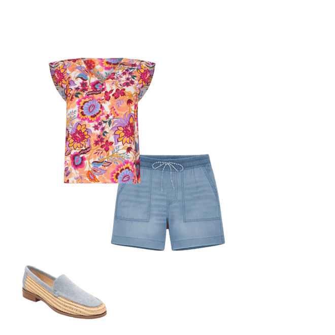 FLUTTER SLEEVE BUTTON FRONT WOVEN TOP – LIVERPOOL LOS ANGELES