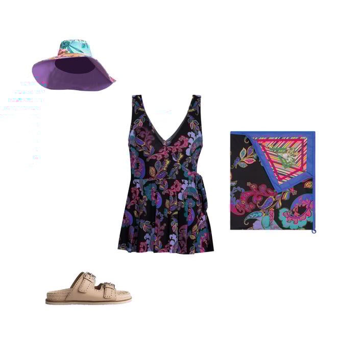 Buy FATIMA WRAP SKIRTED ONE PIECE | Johnny Was