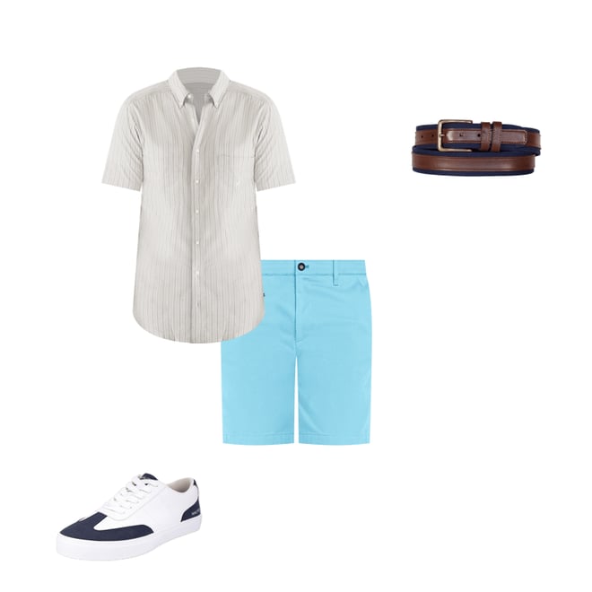 Big & Tall Striped Short-Sleeve Shirt