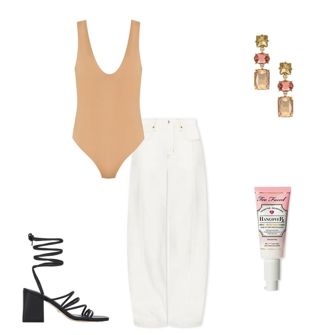 フリーピープル Free People Keep It Sleek Bodysuit レディース シャツ トップス White Free People Keep It Sleek Bodysuit at EverydayYoga.com