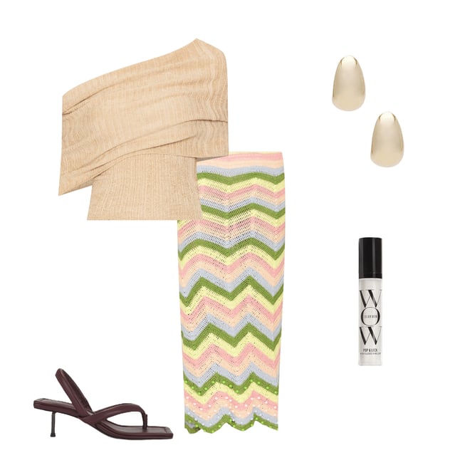 1st bundle featuring 4 items which compliment X Revolve Striped Skirt