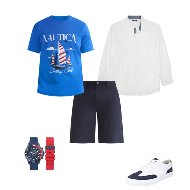 Big & Tall Sailing Club Graphic T-Shirt