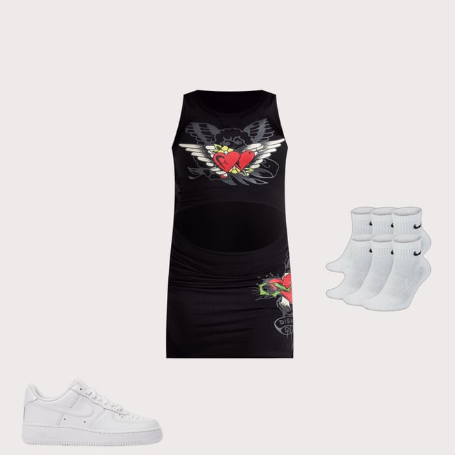 Ed Hardy Heart Wings Cut-Out Tank Dress – DTLR
