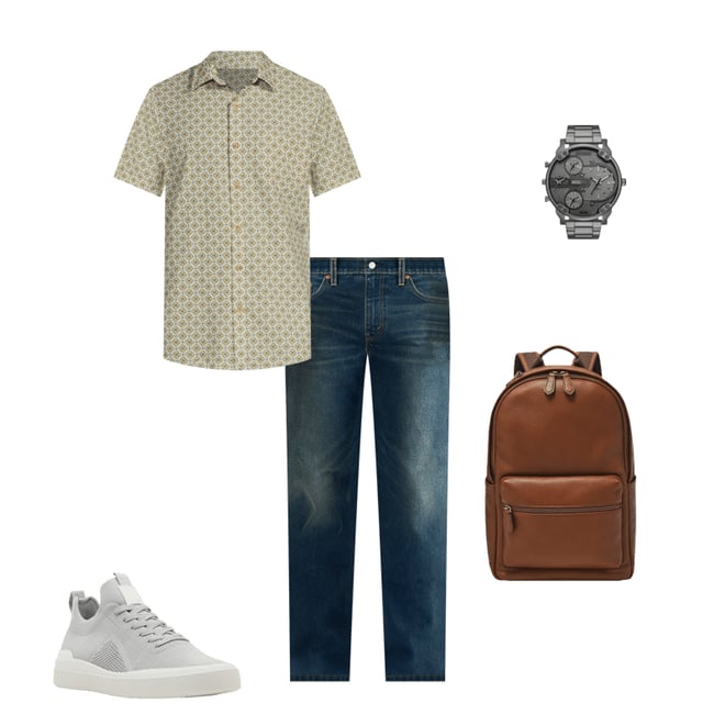 Fossil Buckner Leather Backpack | Dillard's