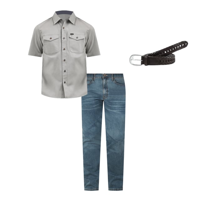 Men's Free To Stretch™ Straight Fit Jean in Caplan