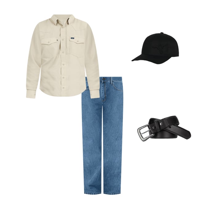 Wrangler® Five Star Premium Denim Relaxed Fit Jean in Stone Bleach