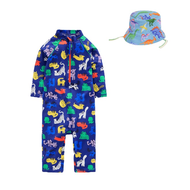 1st bundle featuring 1 items which compliment Fun Sun Safe Surfsuit-Sapphire Blue Rainbow Pets