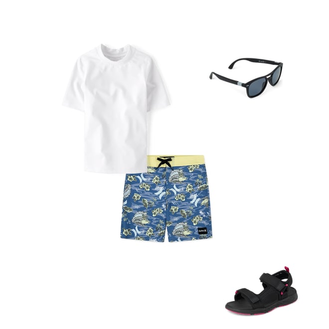 2nd bundle featuring 3 items which compliment Boys Hurley Print Boardshorts
