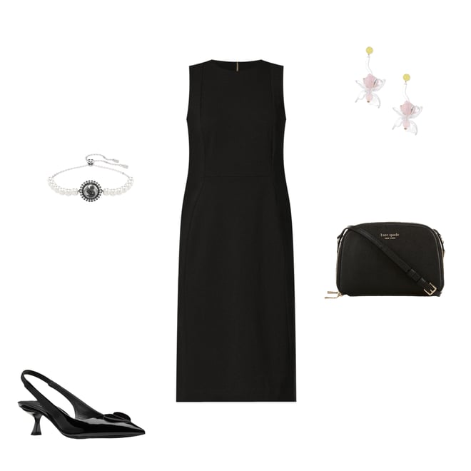 Calvin Klein Sleeveless Seam Front Scuba Crepe Crew Neck Sheath Dress |  Dillard's