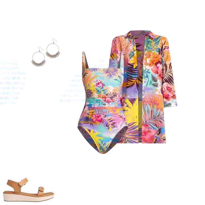 Buy MARILYN RUCHED ONE PIECE | Johnny Was Buy MARILYN RUCHED ONE PIECE | Johnny Was
