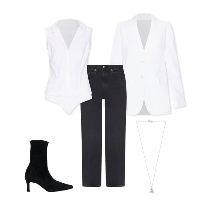 1st bundle featuring 4 items which compliment Oversized Blazer