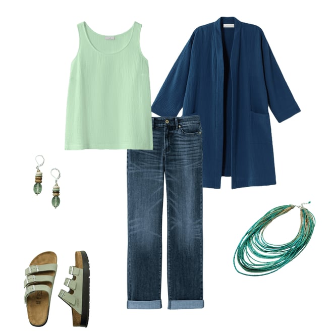 4th bundle featuring 5 items which compliment J.Jill Relaxed Boyfriend Jeans