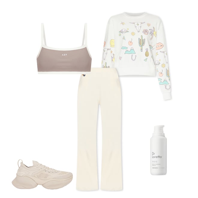 1st bundle featuring 4 items which compliment Spalding Dessert Vibes Crop Pullover