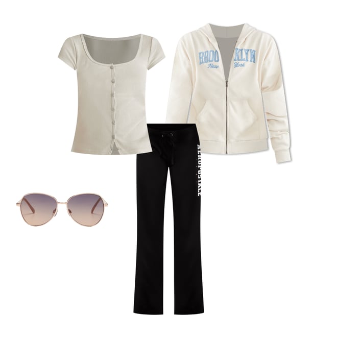 Aeropostale 1987 Fit & Flare Sweatpants