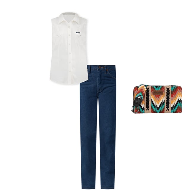 Women's Wrangler® Cowboy Cut® Slim Fit Jean in Prewashed Indigo