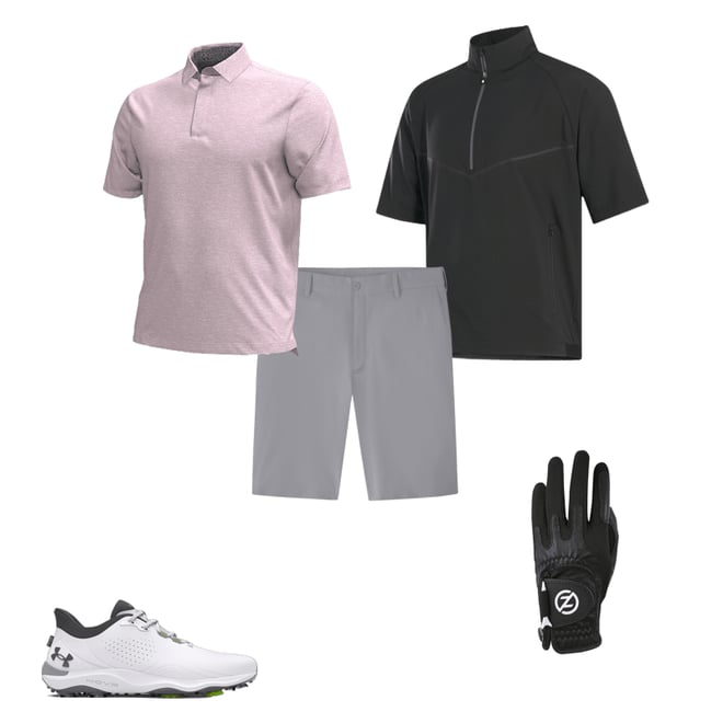 FootJoy Short Sleeve Zephyr Windshirt Golf Pullover Black FootJoy Short Sleeve Zephyr Windshirt Golf Pullover Black