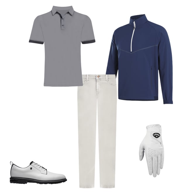 FootJoy Dryjoys Premiere Series Field Golf Shoes - White/Black 54327