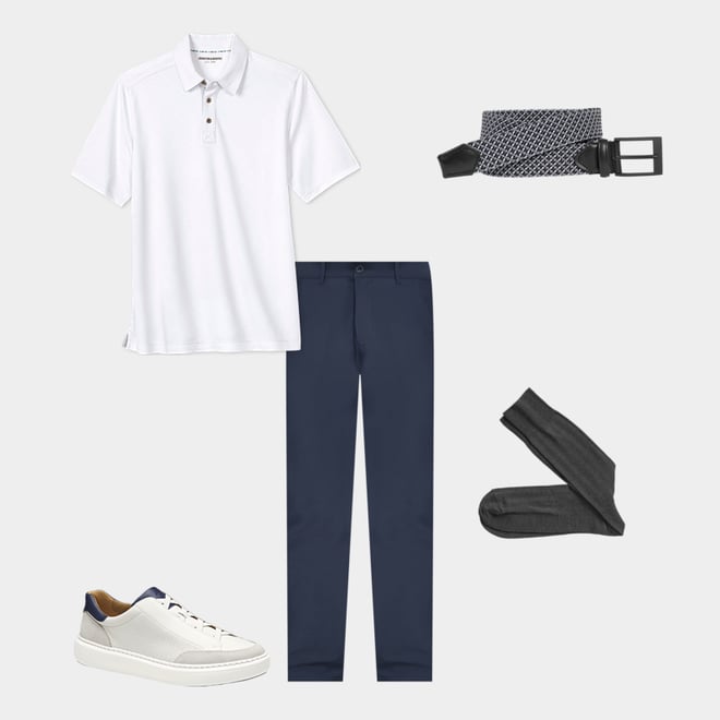 7th bundle featuring 4 items which compliment XC4® Performance Flat-Front Pants