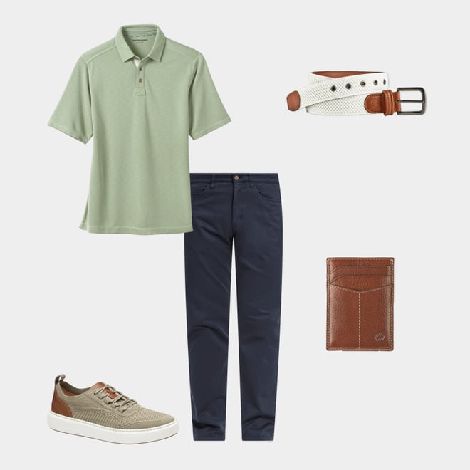 1st bundle featuring 4 items which compliment Double-Contrast Stitch Front Pocket Wallet