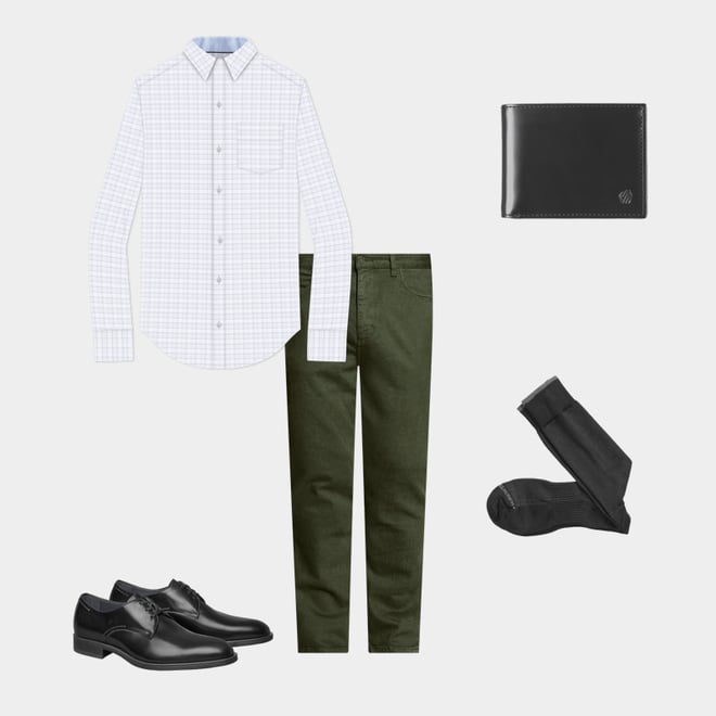 1st bundle featuring 4 items which compliment Flynch Plain Toe