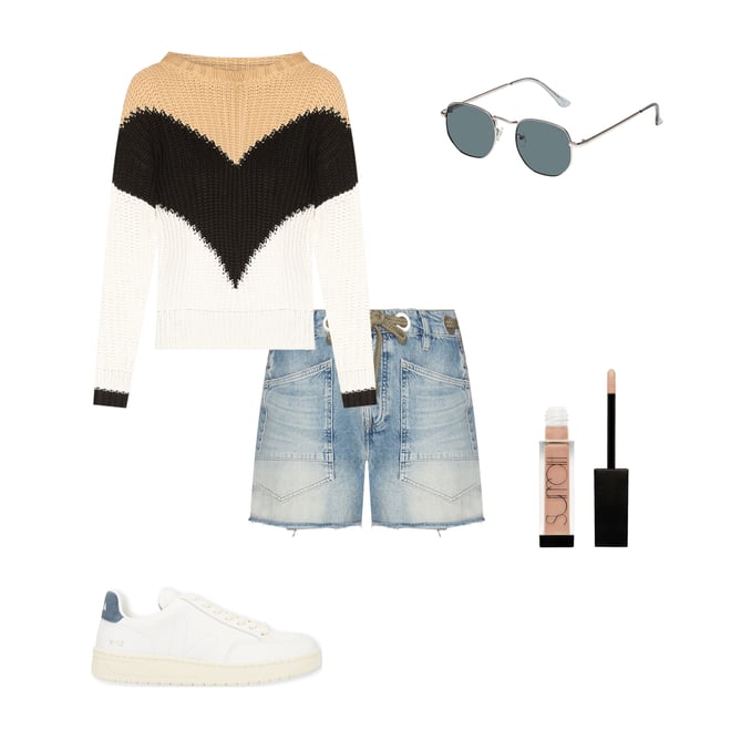 3rd bundle featuring 4 items which compliment Colorblock Sweater