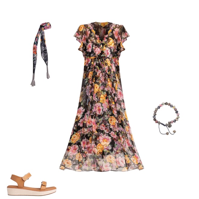 Buy SURI RUFFLE MAXI DRESS | Johnny Was