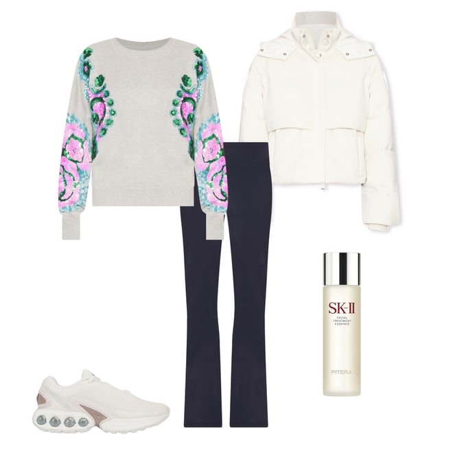 1st bundle featuring 4 items which compliment Hecrazy Embroidered Sweatshirt