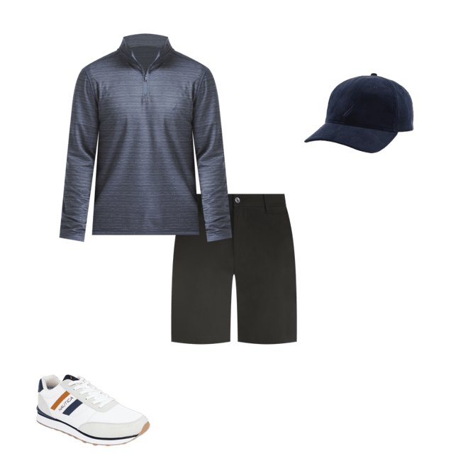 Printed Quarter-Zip Pullover | Nautica