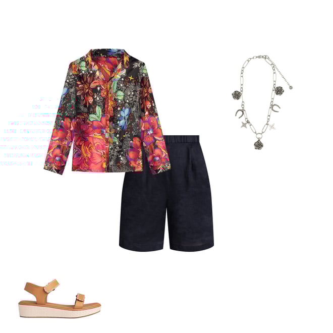 Buy LINEN PLEATED SHORT | Johnny Was