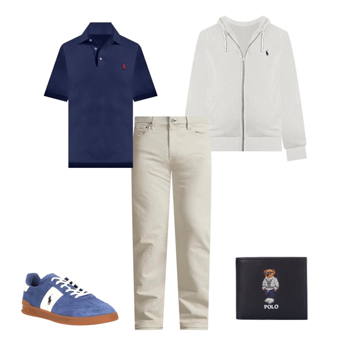 4WAY STRETCH OVERSIZED POLO – TIME AFTER TIME