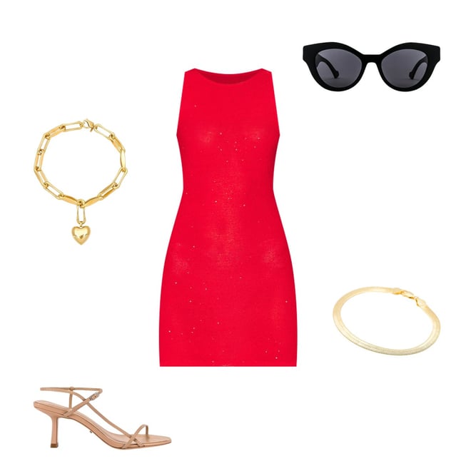 joolz by Martha Calvo Heart Chain Necklace in Gold | REVOLVE