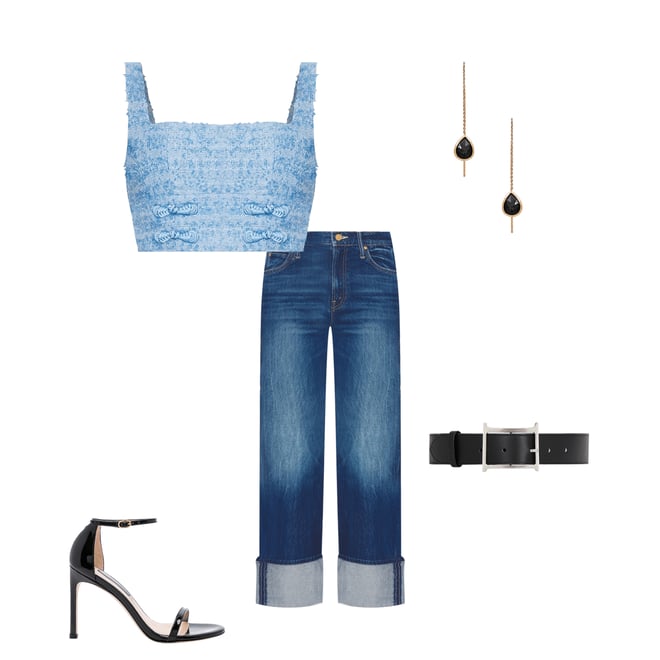 1st bundle featuring 4 items which compliment Bridgette Tweed Top